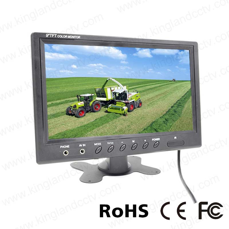 9 inch High Resolution Color LCD Car Monitor
