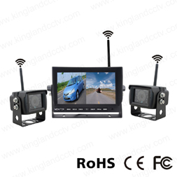2.4Ghz Digital signal 7 inch 2CHs Wireless Reverse Camera System